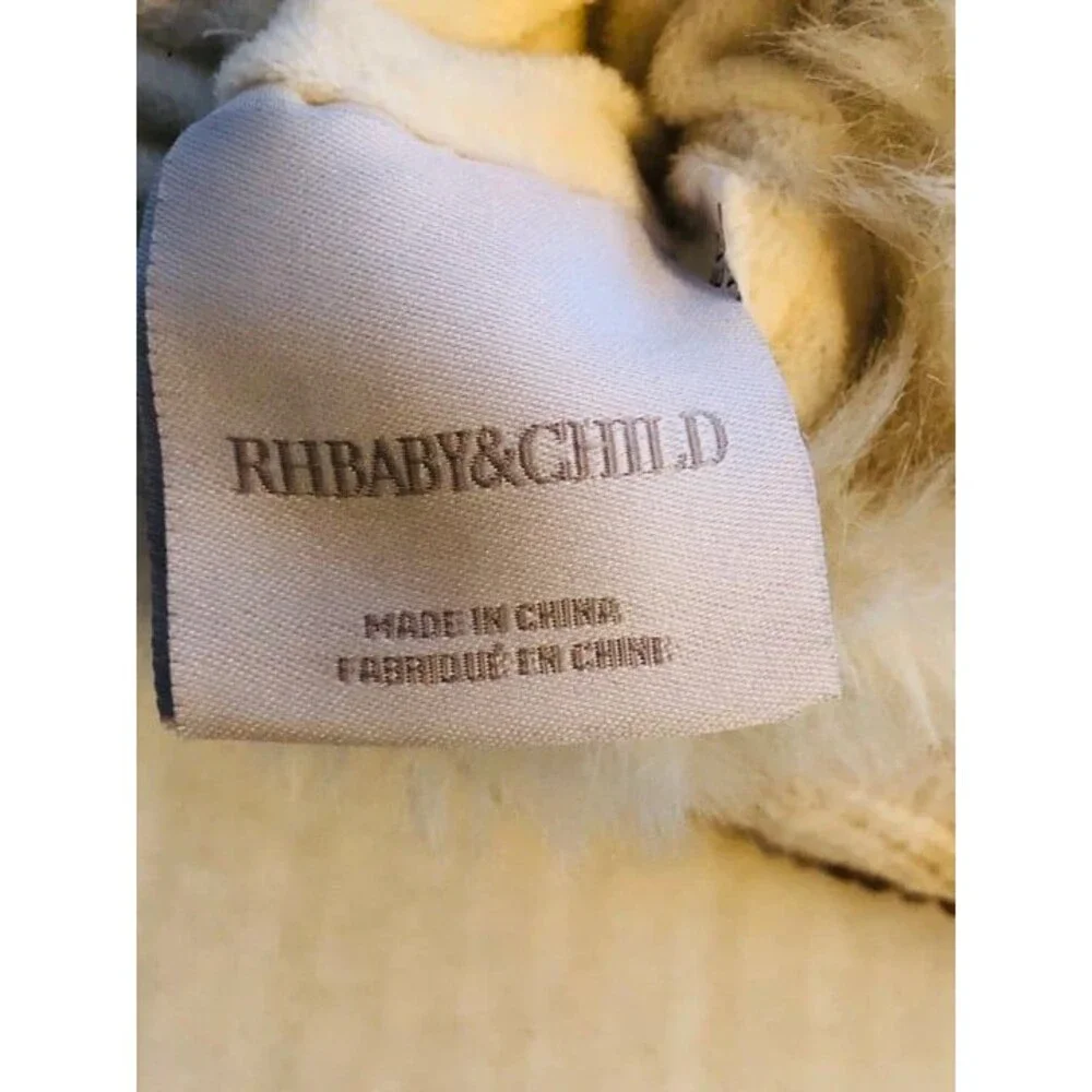 RH Baby & Child Knit Off White Booties 12-24 Months